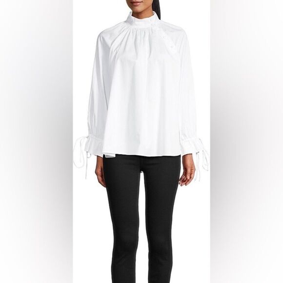 NWT Harshmans white Bianca blouse woman's size small - Picture 6 of 16